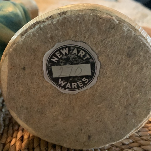 VTG 1940 new art wares Victorian couple 10 inches chalk ware - Picture 7 of 7